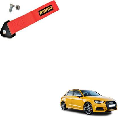 SEMAPHORE Universal Premium RED MOMO TOW BELT & STRAP Front & Rear For Audi S3 0.24 m Towing Cable
