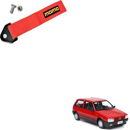 SEMAPHORE Universal Premium RED MOMO TOW BELT & STRAP Front & Rear For Fiat Uno 0.24 m Towing Cable