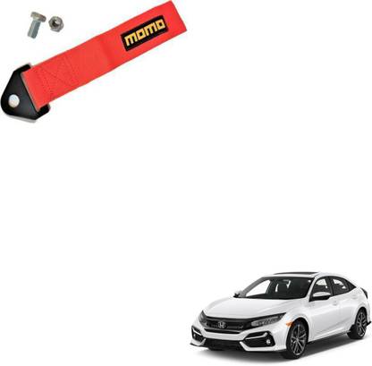 SEMAPHORE Universal Premium RED MOMO TOW BELT & STRAP Front & Rear For Honda Civic 0.24 m Towing Cable