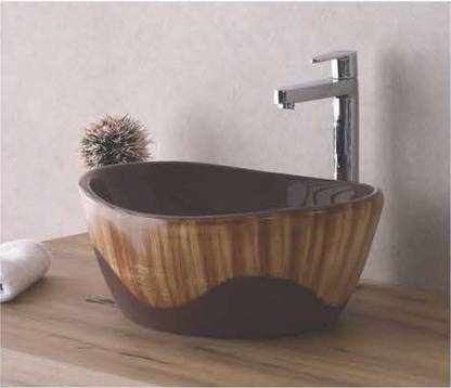 SONARA CELLO-817 (17''X14''X07) ART COLOUR WASH BASIN OVER OR ABOVE COUNTER Table Top Basin