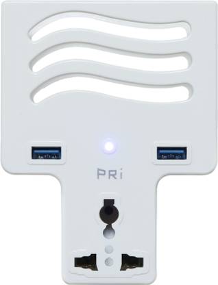 pri USB MULTIPLUG WITH MOBILE STAND Worldwide Adaptor