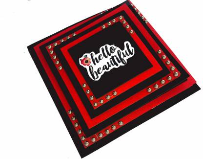 Just4You 7 Layer Maze Card/Pyramid card Crafted for Customizing Photos Greeting Card