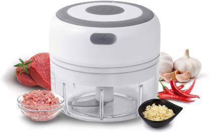 Buy From Best 250 ML Fully Automatic Wireless Mini Garlic Chopper | 3 Sharp Stainless Steel Blades Electric Chopper | USB type Vegetable Cutter | Portable Food Processor for Onion/Ginger/Pepper/Nuts/Baby Food Electric Vegetable & Fruit Chopper (1 x usb chopper) Vegetable & Fruit Chopper