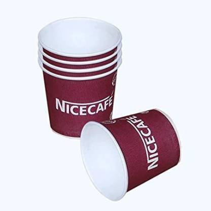 nicecafa Paper DISPOSAL COFFEE AND TEA CUPS 100ML 400PACK