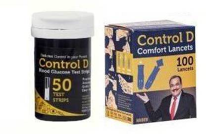 Control D ControlD50Stripwith100lancet 50 Glucometer Strips