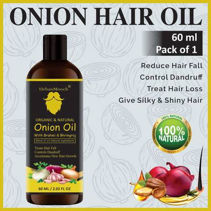 UrbanMooch 100% Pure & Natural RED ONION Herbal Hair Oil - Blend of 14 Natural Oils Hair Oil