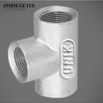 Unik 65MM GI TEE PACK OF 1 3-Way Tee Pipe Joint