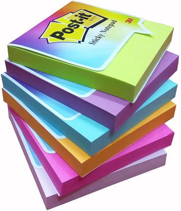 3M sticky note 100 Sheets post it, 5 Colors