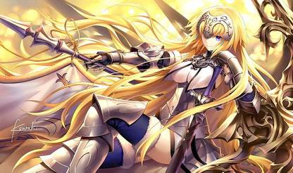 Anime Girls Fate Grand Order Joan Of Arc Matte Finish Poster Paper Print
