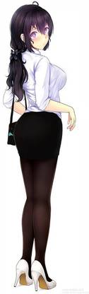Anime Girls Skirt Stockings Matte Finish Poster Paper Print