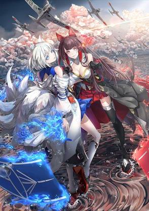 Anime Girls Anime Azur Lane Akagi Azur Lane Kaga Azur Lane Hd Matte