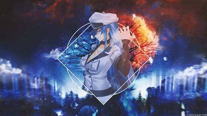 Anime Girls Picture In Picture Esdeath Akame Ga Kill Esdeath Matte Finish Poster Paper Print