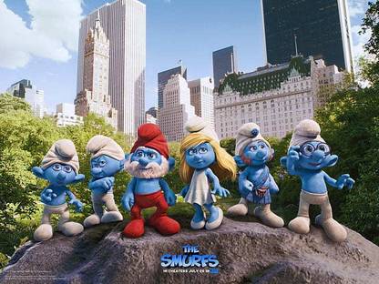 The Smurfs The Smurfs Movie Matte Finish Poster Paper Print