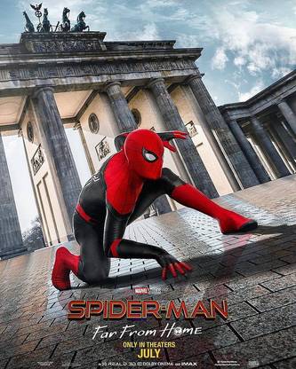 Spider Man Peter Parker Tom Holland Marvel Cinematic Universe Marvel Comics Hd Matte Finish Poster B-782 Paper Print