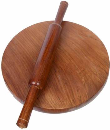 Hastshilp Wooden Chakla Belan | Roti Roller | Rolling Pin and Board | Roti Maker Rolling Pin & Board
