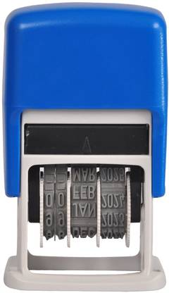 Bharat Secure Web Date Stamp | Mini Dater Stamp For Date Used and small Date Stamp (Blue Ink Date Stamp) Rubber Stamp