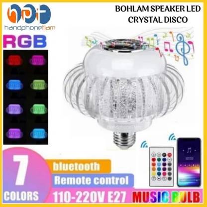 play run 7 Warna Lampu Speaker Bluetooth Remote Control Music Bulb Wireless Smart Lamp Smart Bulb