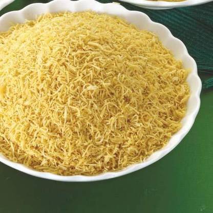 FreshoCartz Homemade NAMKEEN SEV for BHEL,CHAAT and SEVPURI (Non Spicy) | Barik Sev - Fine Sev - Bhujia Sev Salted| Farsan Crispy Sev