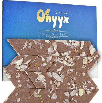 Onyyx Chocolate Kaju Katli - (Kaju Barfi / Burfi, Indian Mithai / Sweets gift pack / box)- 200g Festive Gift Box Festive Gift Box