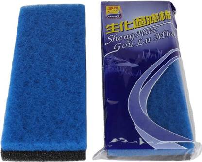 XINYOU Aquarium Bio Filter Sponge| XY-1810 |Blue and Black Size (32*12*2) CM Aquarium Filter Cartridge