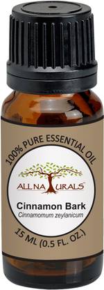 All Naturals Cinnamon Bark Essential Oil (Kerala) 100% for Diffusers, Toilets, Wardrobes, Concentration & Spirituality