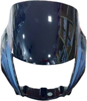 Sai PASSION PLUS NEW MODEL BLACK WITH BLUE STICKER Bike Headlight Visor