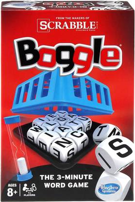 LDB ENTERPRISE Scrabble Boggle Game 1 Boggle Grid Base and lid, 16 Letter Cubes and 1 Sand Timer Board Game Accessories Board Game Board Game Accessories