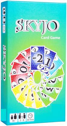 TEMSON SKYJO Card Game Party Play Cards for Kids and Adults (Multicolor)