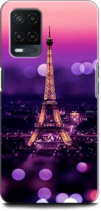 INDICRAFT Back Cover for OPPO A54, CPH2239 EIFFEL TOWER, PARIS, FRANCE, SUNSHINE, FADED