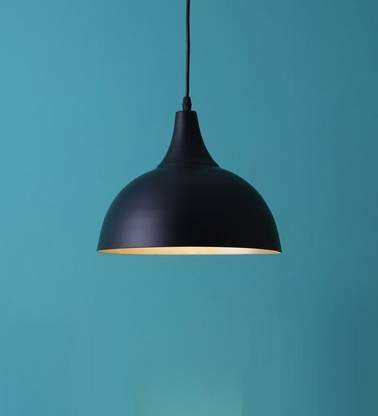 KINIS KIN-10 INCH BLACK HANGING01 Decorative Hanging Lamp/Pendant Lamp/Ceiling Light to décor your Home, Bedroom, Drying Room, Living room, Restaurant and Home Decor Pendants Ceiling Lamp