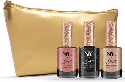 NY bae Nail it with Shakti Trio - Must-haves! (Set of 3 with Pouch)