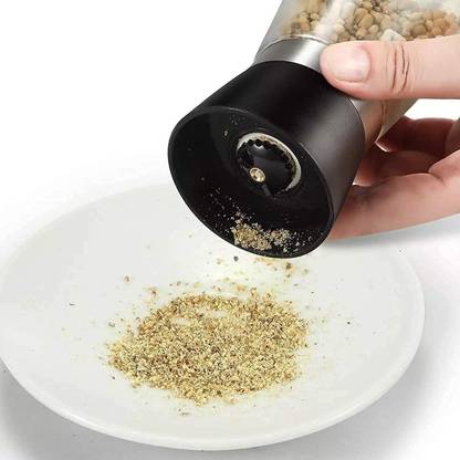 voltama Salt and Pepper Grinder Set, Stainless Steel Adjustable Ceramic Sea Salt Grinder Wet Grinder