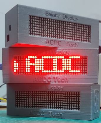 ACDC Wireless Scrolling Display| 8x8 LED Dot Matrix array Scrolling Display | Bluetooth connected Display LED Display
