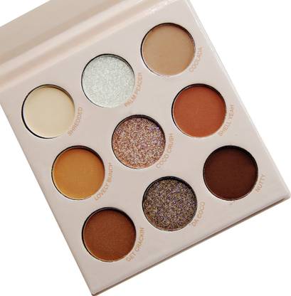 s.f.r color Going coconut pressed pigment eyeshadow palette | matte and shimmer eyeshadow palette | pocket friendly eyeshadow palette 9 g