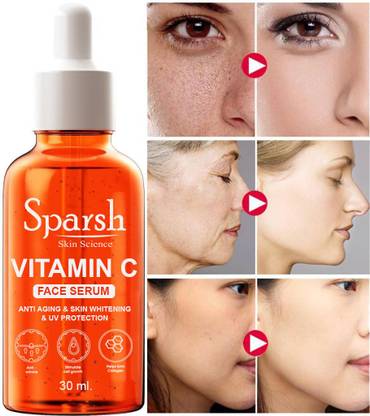 sparsh skin science Vitamin C Serum for face with Hyaluronic acid , Ferulic (30 ML)