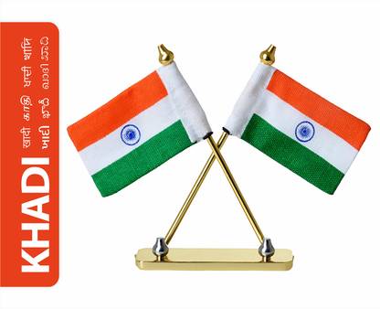 Fonax National Flag of India Rectangle Car Dashboard Flag