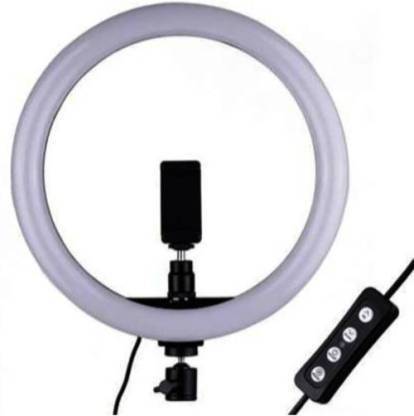 ashaworld Video Ring Light for Photography, Video Shooting, Streaming, TIK Tok Compatible with Camera, Android and iOS Devices Ring Flash (Assorted -10 inch) Ring Flash Holder Without Tripod Stand Flash Ring Flash Ring Flash