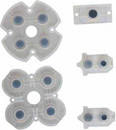 Tech Aura Replacement Conductive Rubber Pad Silicone Button Pads for Sony PS4 Play Station 4 Controller JMD/JDS 030 /JDS 040 2nd/3rd Gen V2 Controller  Gaming Accessory Kit