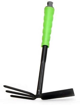 kirfiz Gardening Double Headed Hand Digger and Hoe Combo Cutter Plastic Handle ,2 in 1 Double Hoe Gardening Tool Garden Tool Kit