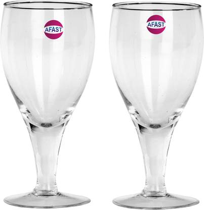 1st Time (Pack of 2) Bavrage Tumbler Multi Purpose Wine Glass Transparet & Self Designer Set Of 2 Stylish Glass -WI21 Glass Set Wine Glass