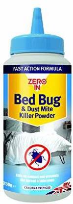 Zero in ZER982 Bed Bug & Dust Mite Killer Powder (Fast Action Formula) - 250g Insect Net