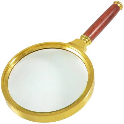 KGN Golden Nickled Magnifier 3.5x Magnifying Glass