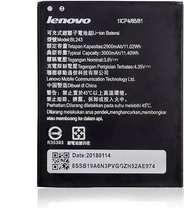 LIFON Mobile Battery For  LENOVO A7000 Turbo,A7000, K3 NOTE, A7700 BL-243-3000mAh