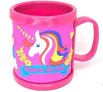 sanveer Plastic mug for girls & boys kids capacity 300 ML Plastic Coffee (300 ml) Plastic Coffee Mug