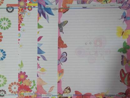 ROYALSHOP A4-100 DESIGNER ONE SIDE RULED ONE SIDE PLANE A4 100 gsm A4 paper
