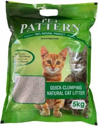 Pet Pattern Shaped Super Absorbent and Quick Lumping Natural Cat Litter (5 KG), Pet Litter Tray Refill Pet Litter Tray Refill