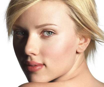 Scarlett Johansson Face Portrait Women Matte Finish Poster Paper Print