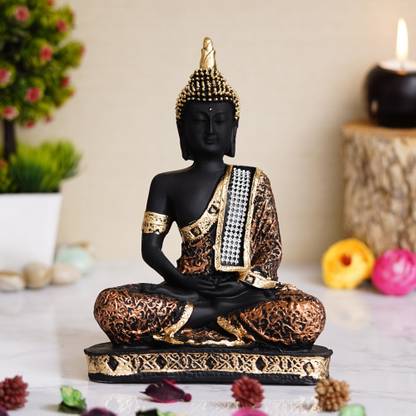 Royalbox Meditating Buddha Statue For Home Decor Idol/Showpiece Decorative Showpiece  -  17 cm
