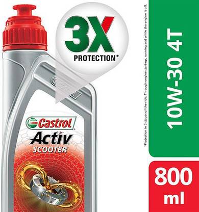 Castrol 10w30 4T Castrol Activ Scooter 800 Ml with Scooter Synthetic Blend Engine Oil