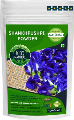 NATURAL AND HERBAL PRODUCTS Shankhpushpi Powder For Drink, Brain, Memory, Skin Care, Immunity Booster